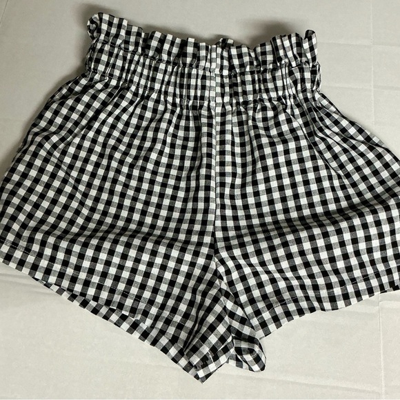 SHEIN Pants - SHEIN Black and White High Waist Gingham Shorts